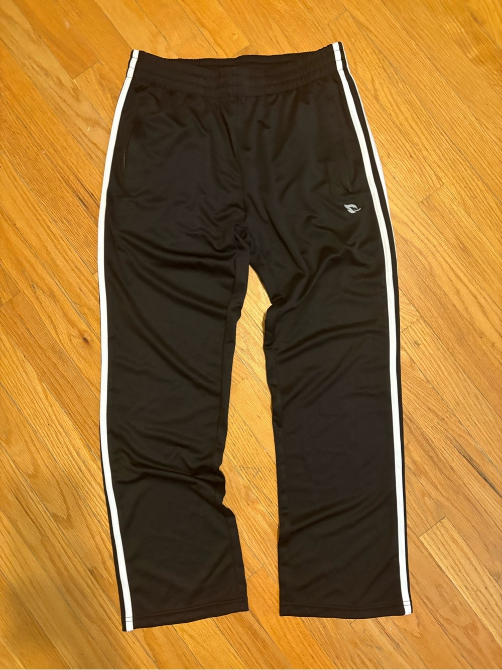 Baleaf Men s Athletic Track Shorts Size M Black White Stripe NWT 100% Polyester